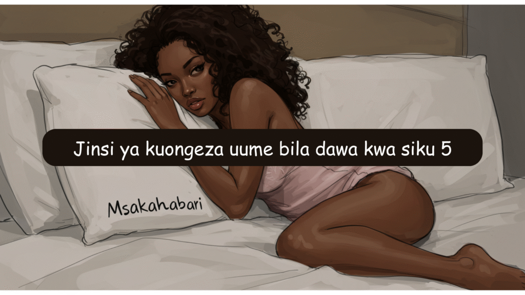 Jinsi ya kuongeza uume bila dawa